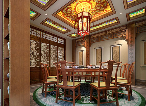 桦甸中式古典风格家居装修设计效果图