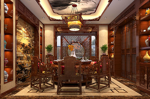 桦甸温馨雅致的古典中式家庭装修设计效果图