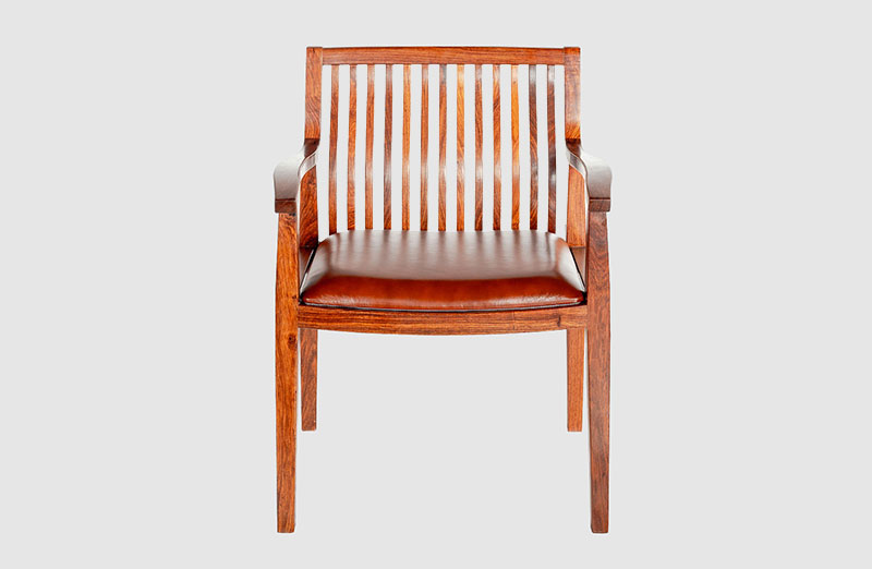 桦甸中式实木大方椅家具效果图